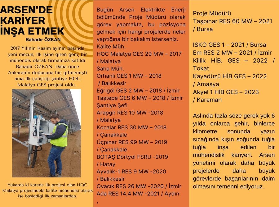 Arsen'de Kariyer İnşa Etmek